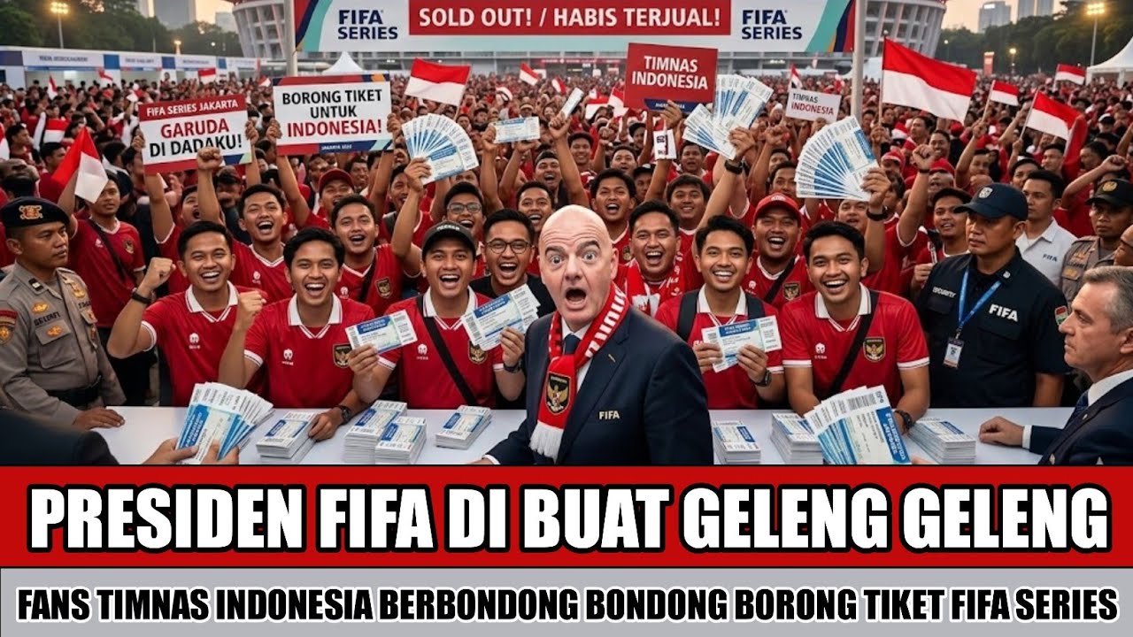 NYESEL REMEHKAN INDONESIA~PRESIDEN FIFA DIBUAT TAKPERCAYA SUPORTER TIMNAS BORONG TIKET DALAM 20MENIT