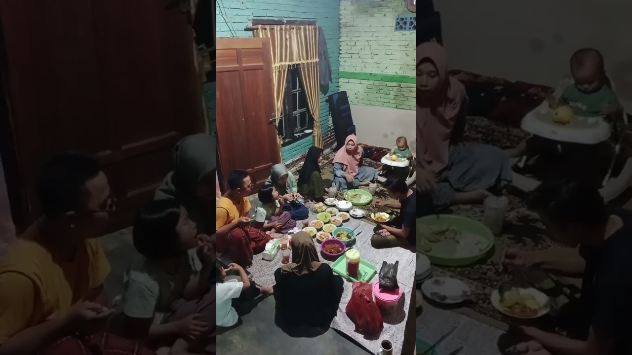 Buka Puasa di akhir Ramadhan 1445 H menunya sudah lontong, opor dan sambel goreng (9 April 2024) 