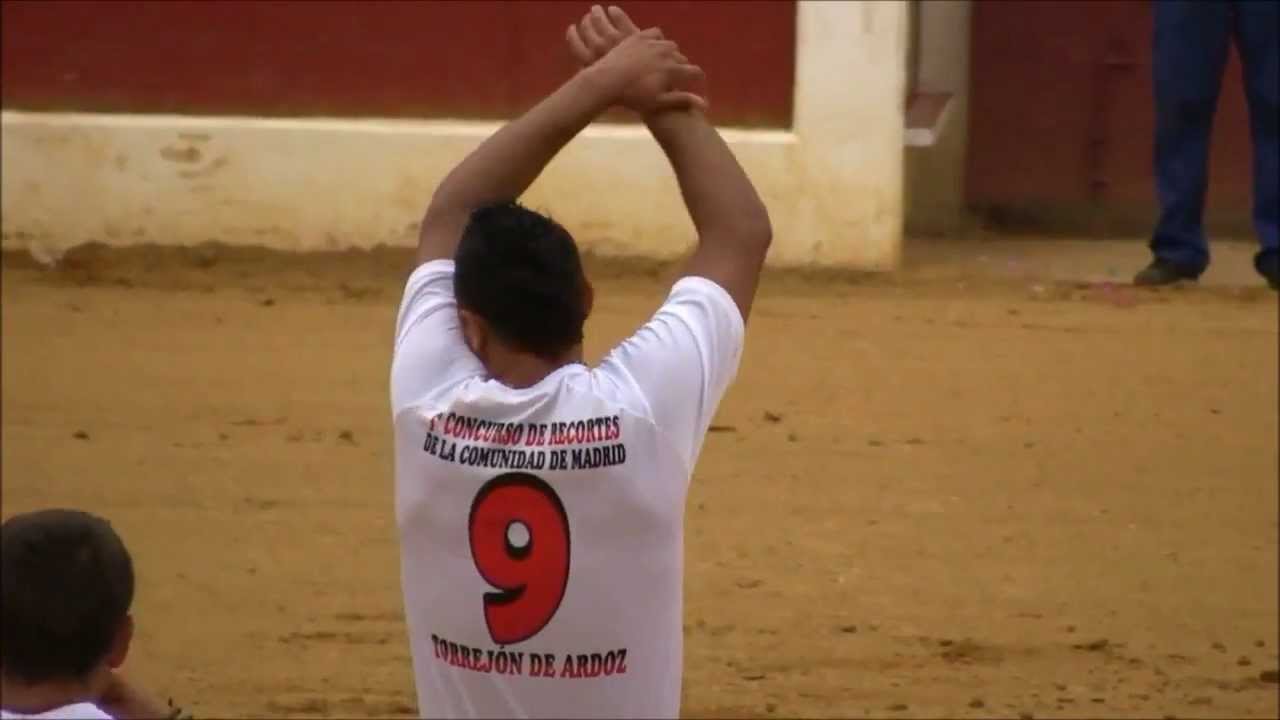 Colhida do Recortador Cristian Parra no Campeonato de Recortadores de Torrejon