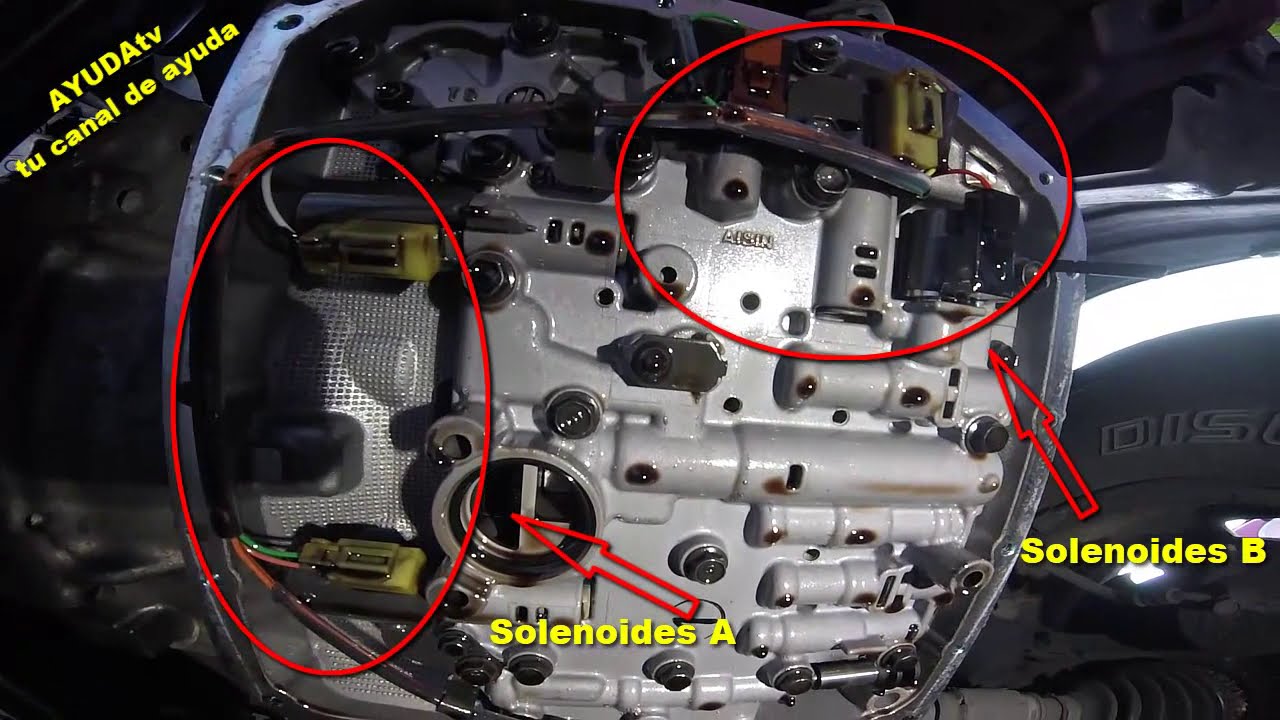 Toyota Rav4  2001 - 2004 Solenoides de Transmisión A y B donde están?