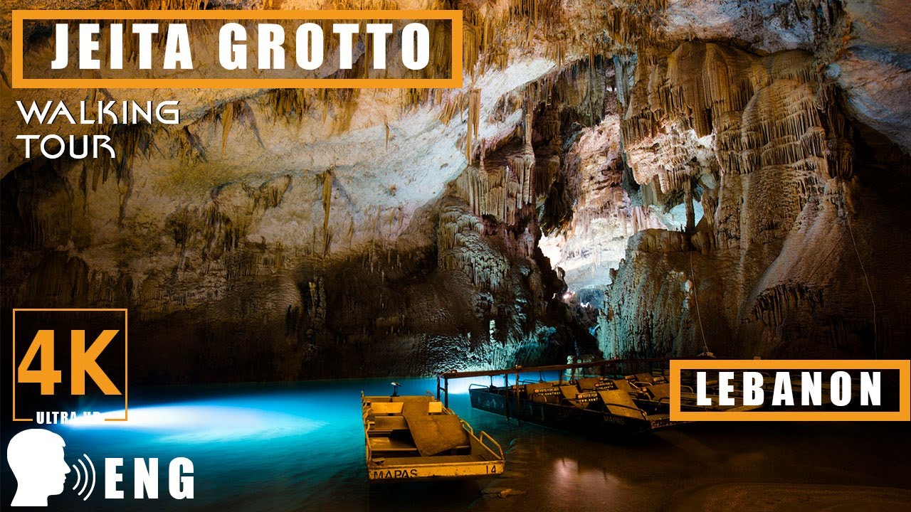 NEW 7 WONDERS OF NATURE - JEITA GROTTO, LEBANON 4K TOUR - #new7wondersofnature