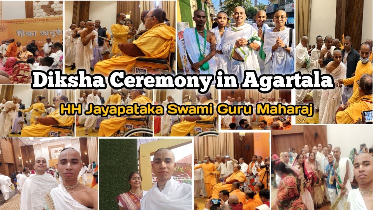 Diksha Ceremony in Agartala || HH Jayapataka Swami Guru Maharaj ❤ || Iskcon devotees