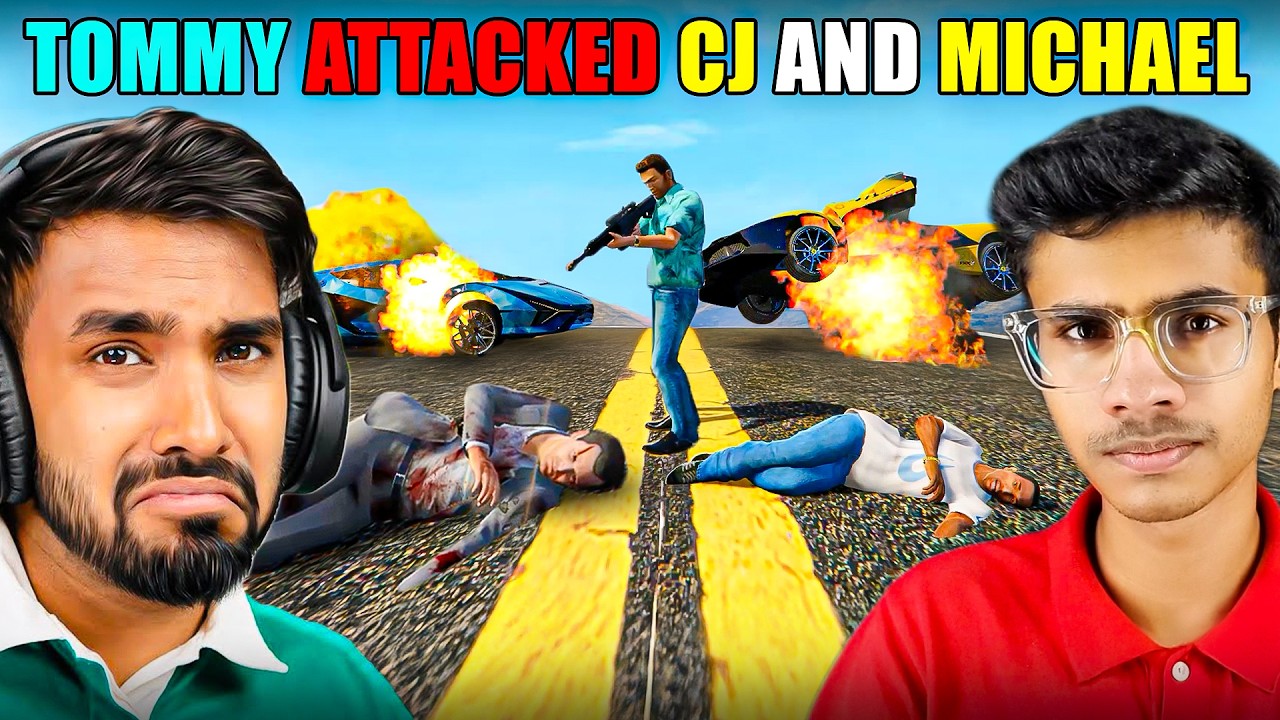 Tommy Attacked Techno and CJ In GTA 5 Real Life! | Techno Gamerz Vs Tommy Vercetti