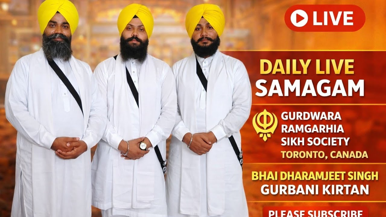 bhai dharamjeet singh gurbani kirtan  is live!