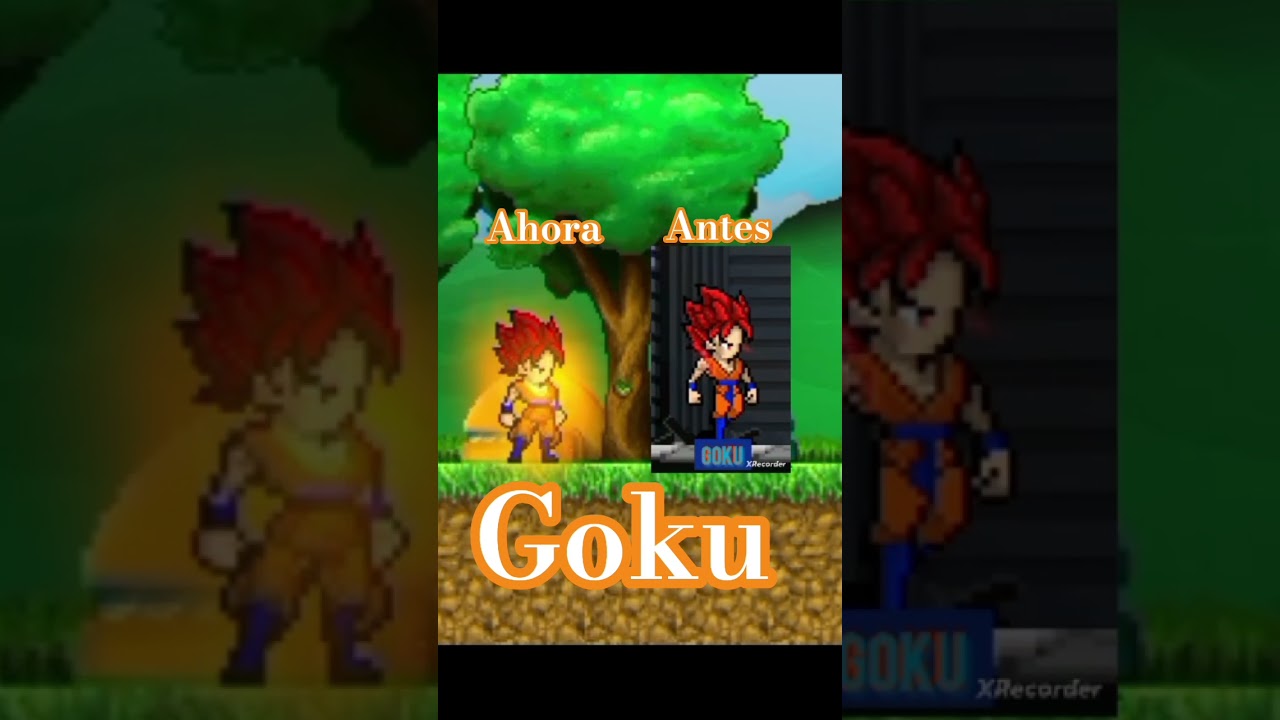 Goku ssjgod en Warriors of the universe #goku #ssjgod #antes #ahora #dbs #epic