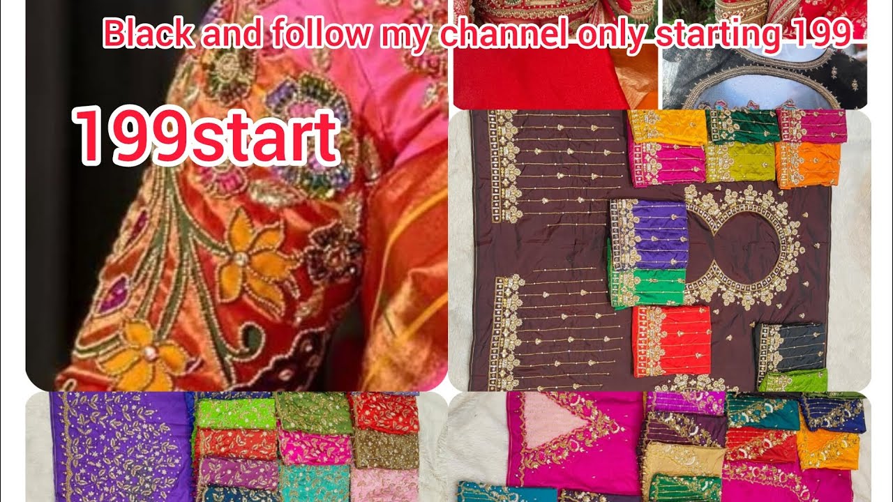 im sarees wholesale shop maggam blouses Hyderabad madina market shop location starting price 199 ,✨👈