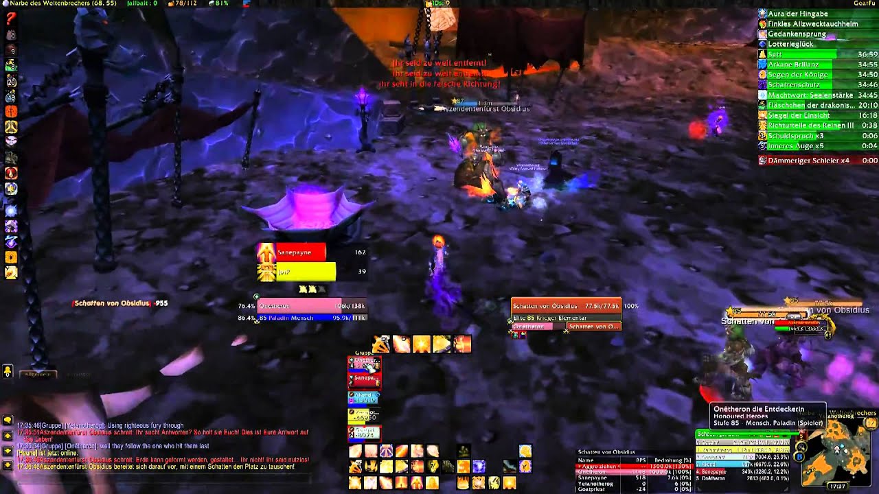 WoW Cata Beta: Blackrock Caverns Heroic: Ascendant Lord Obsidius - Holypaladin PoV