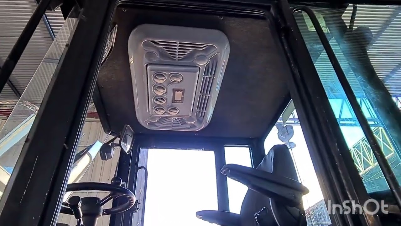 ar condicionado elétrico instalado na máquina agrícola!