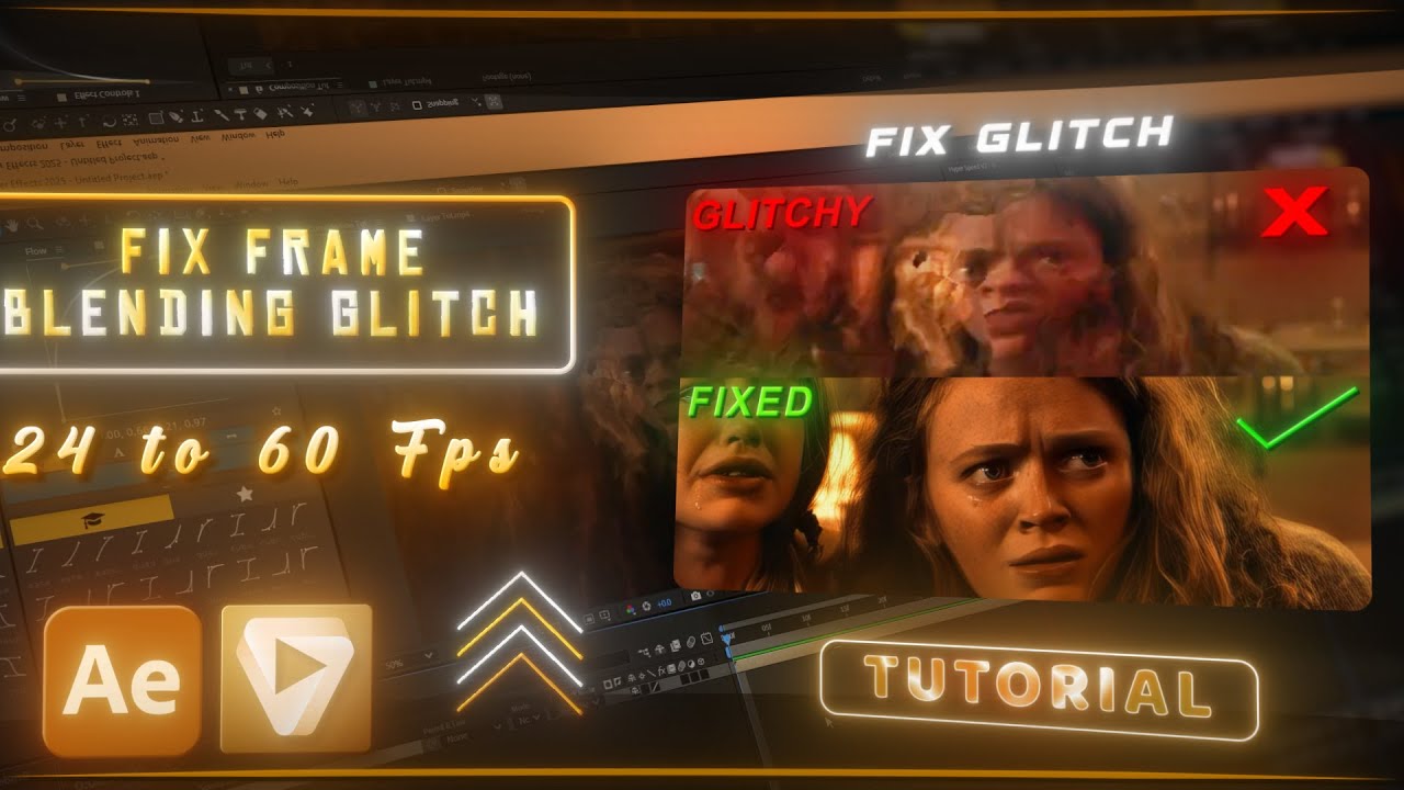 Fix Flashy Frame Blending Glitch - After Effects