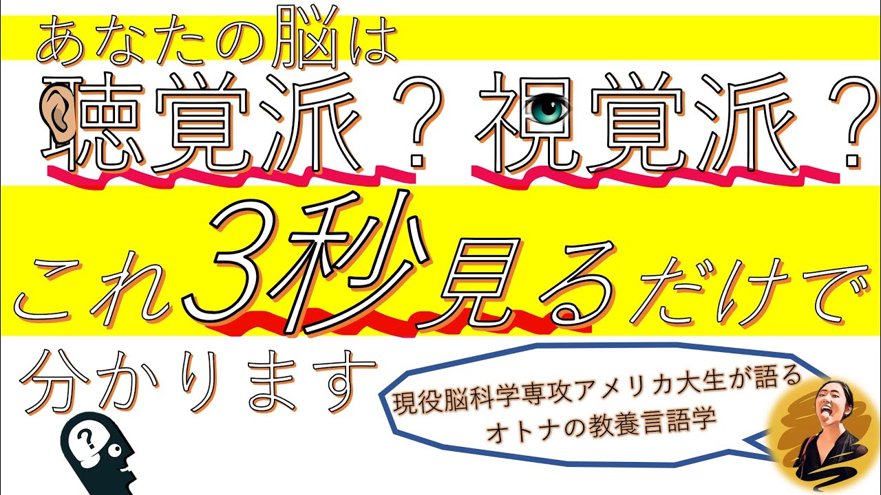 あなたの脳は聴覚派？視覚派？これを3秒見るだけでわかります。【AI音声認識にも役立ってる？！マガーク効果】