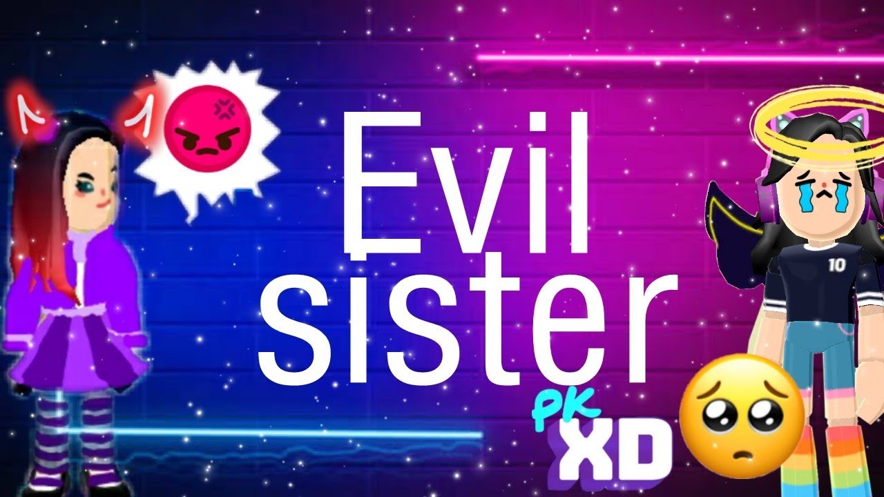 Evil sister sad story in pkxd #pkxd #sad|gaming with alsa and anna|
