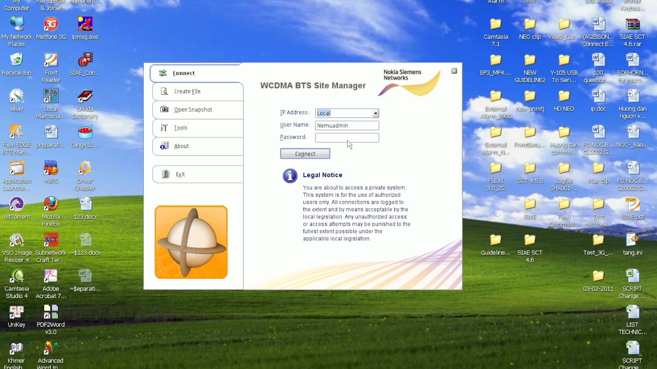 Commissioning NodeB NOKIA by commissioning file at Local