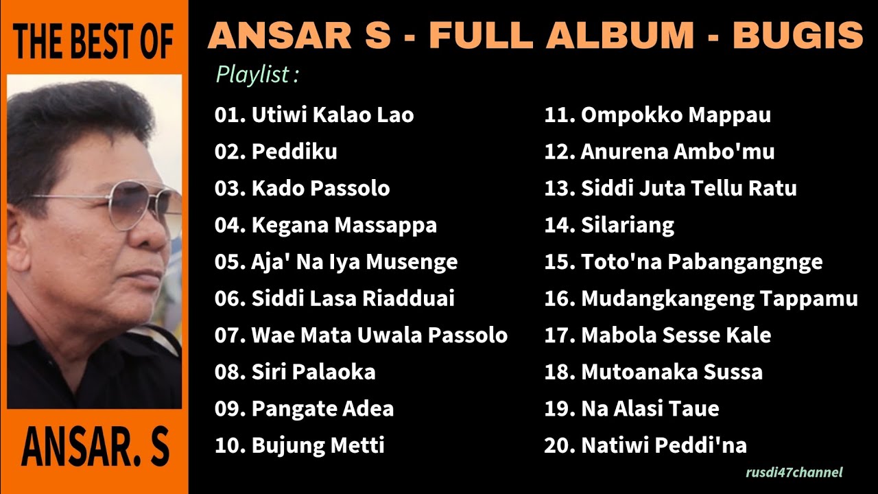 Ansar S - Full Album Lagu Bugis (The Best of Ansar S) Album Kompilasi