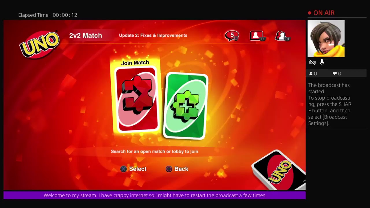 Burstinatrix plays uno