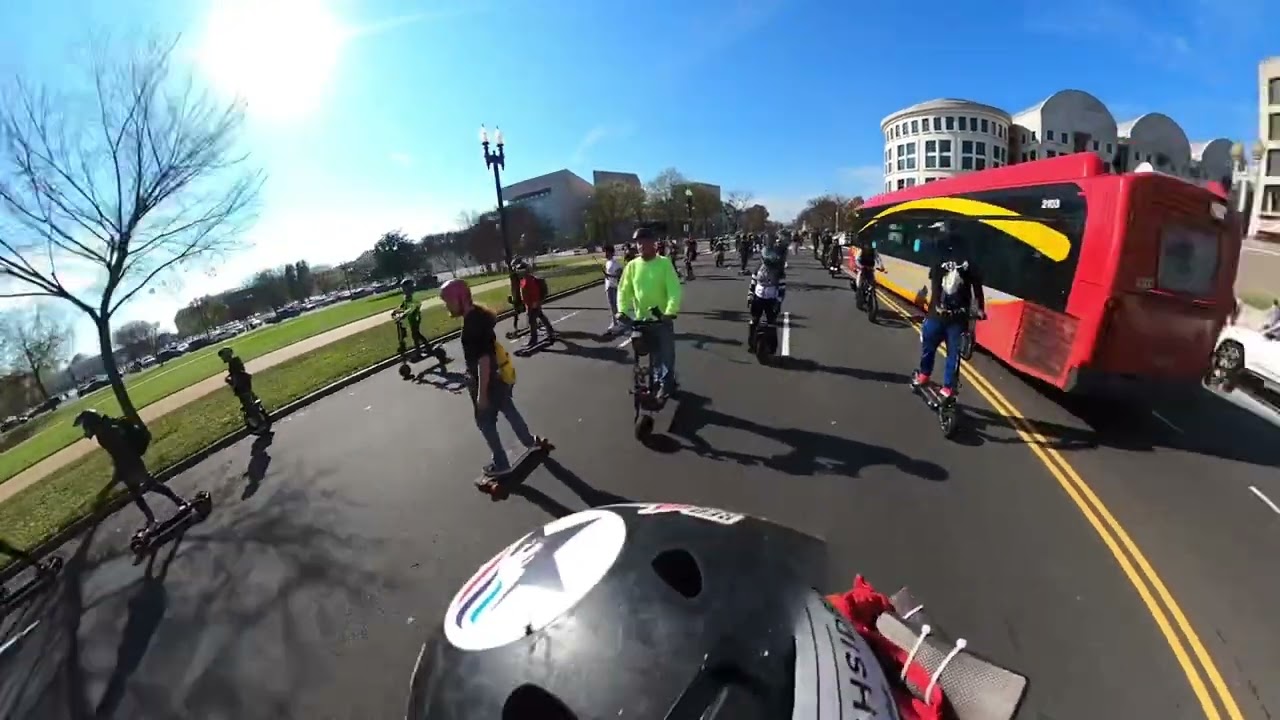 Over 100 PEVS takeover DC with DCESK8