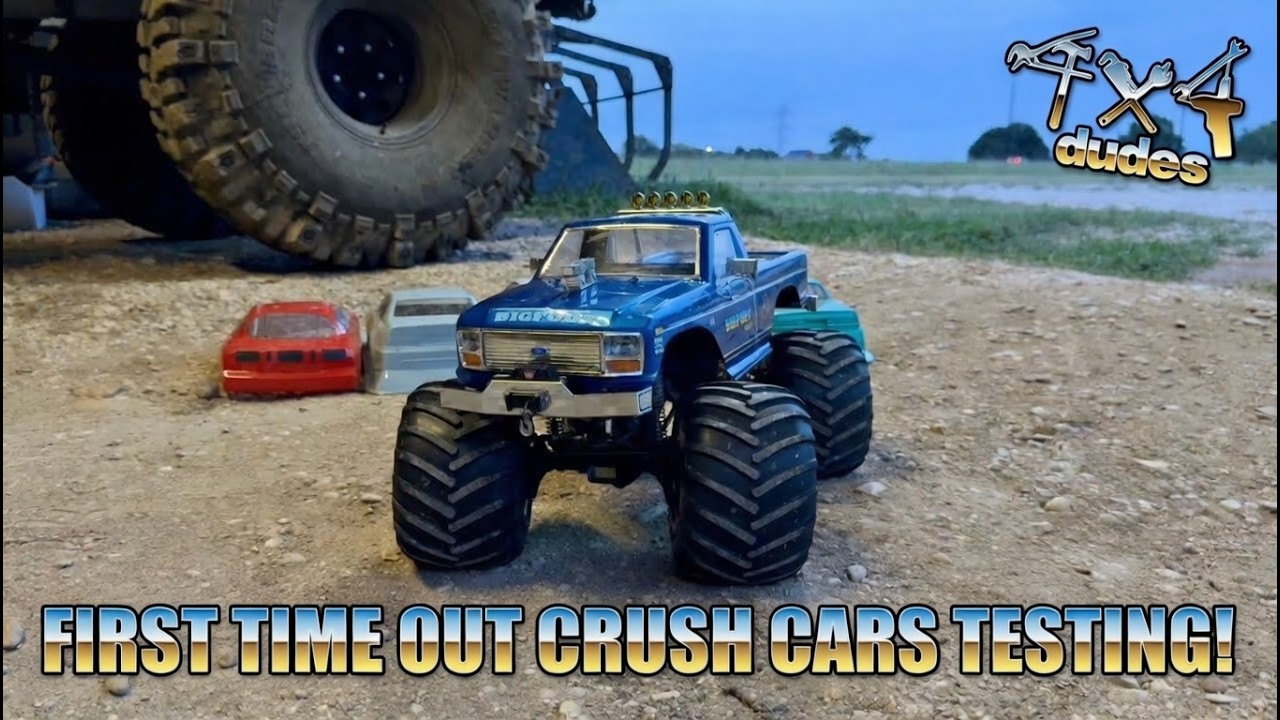 Monster truck crush car testing 1:10 scale