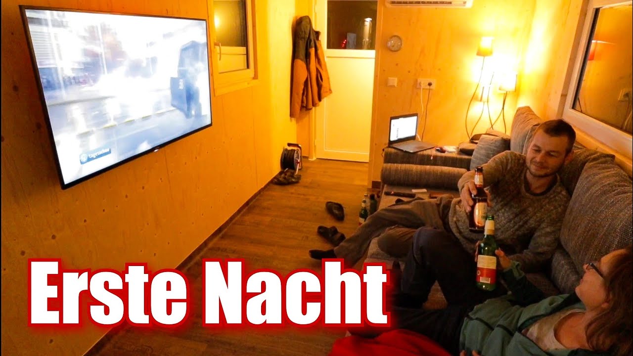 🤩ERSTE ÜBERNACHTUNG im SELBSTGEBAUTEN TINY-HOUSE [F22]