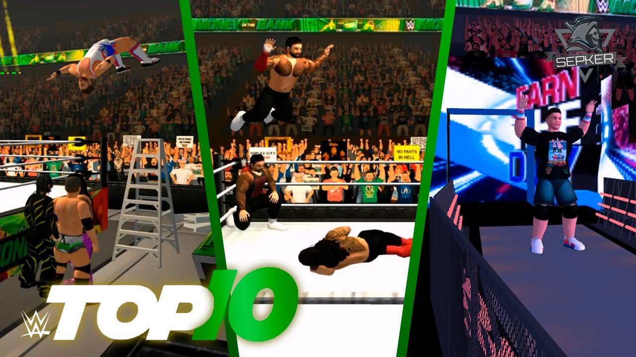 10 лучших моментов WWE с деньгами в банке за WR3D 2K23!