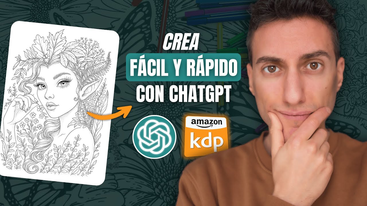 Crea ilustraciones con ChatGPT: Libros de colorear para vender en Amazon KDP