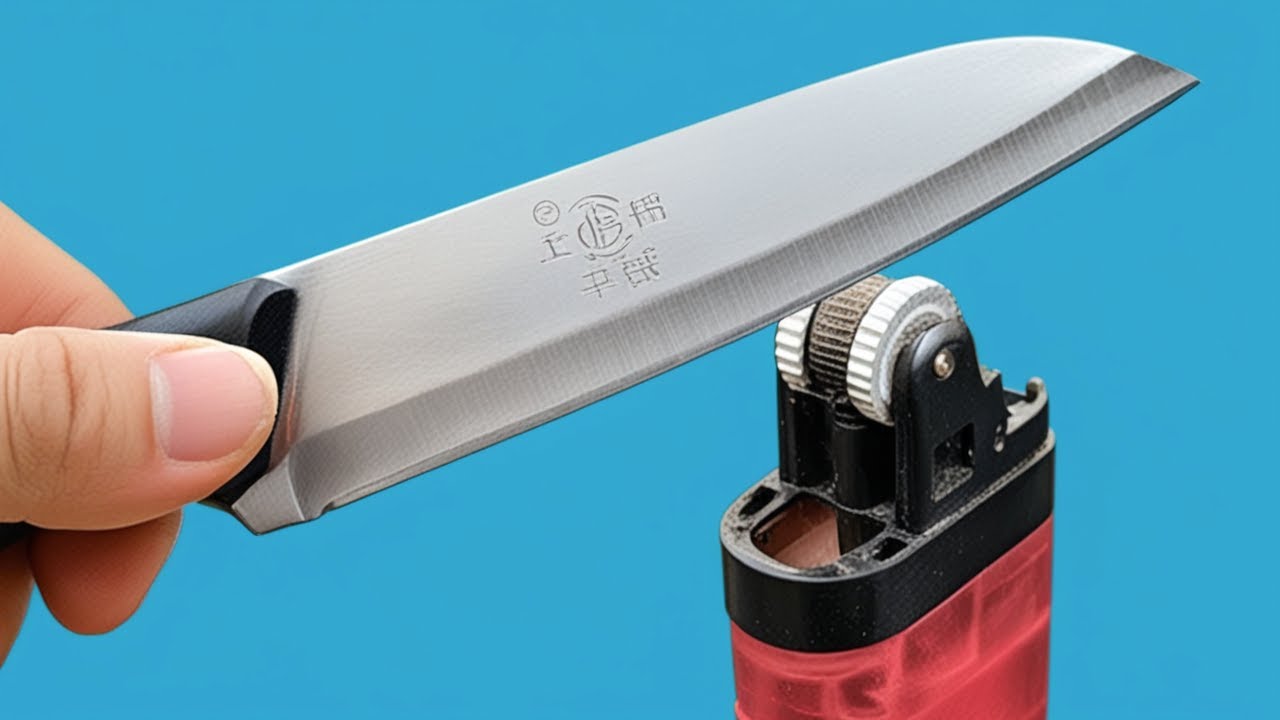 Razor Sharp Knives! DIY Knife Sharpener Every Home Needs