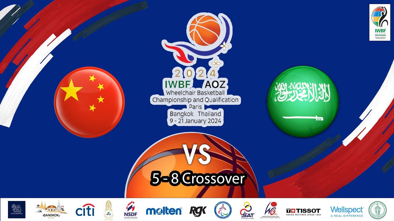 2024 IWBF Asia Oceania Championships I 5 - 8 Crossover I Men's I  CHN VS KSA