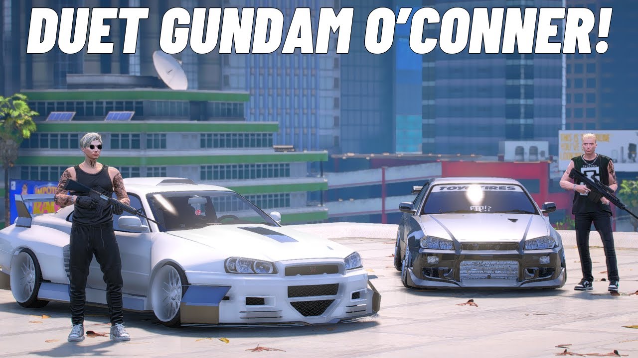 DUET MAUT DUA SKYLINE GUNDAM AKU DAN KEI PUKUL ABIS BUAT OASIS MUNDUR - GTA V ROLEPLAY