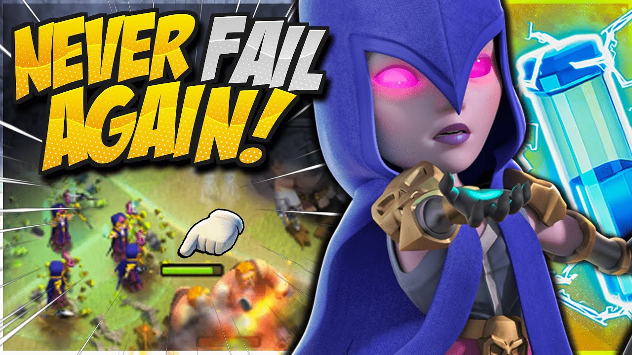EASIEST TH12 Witch Attack! How to Use Zap Mass Witch (Clash of Clans)