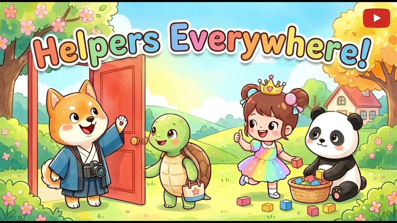 Helpers Everywhere: Fun Helping Song for Kids 3-8 | Learn to Be Kind & Helpful!