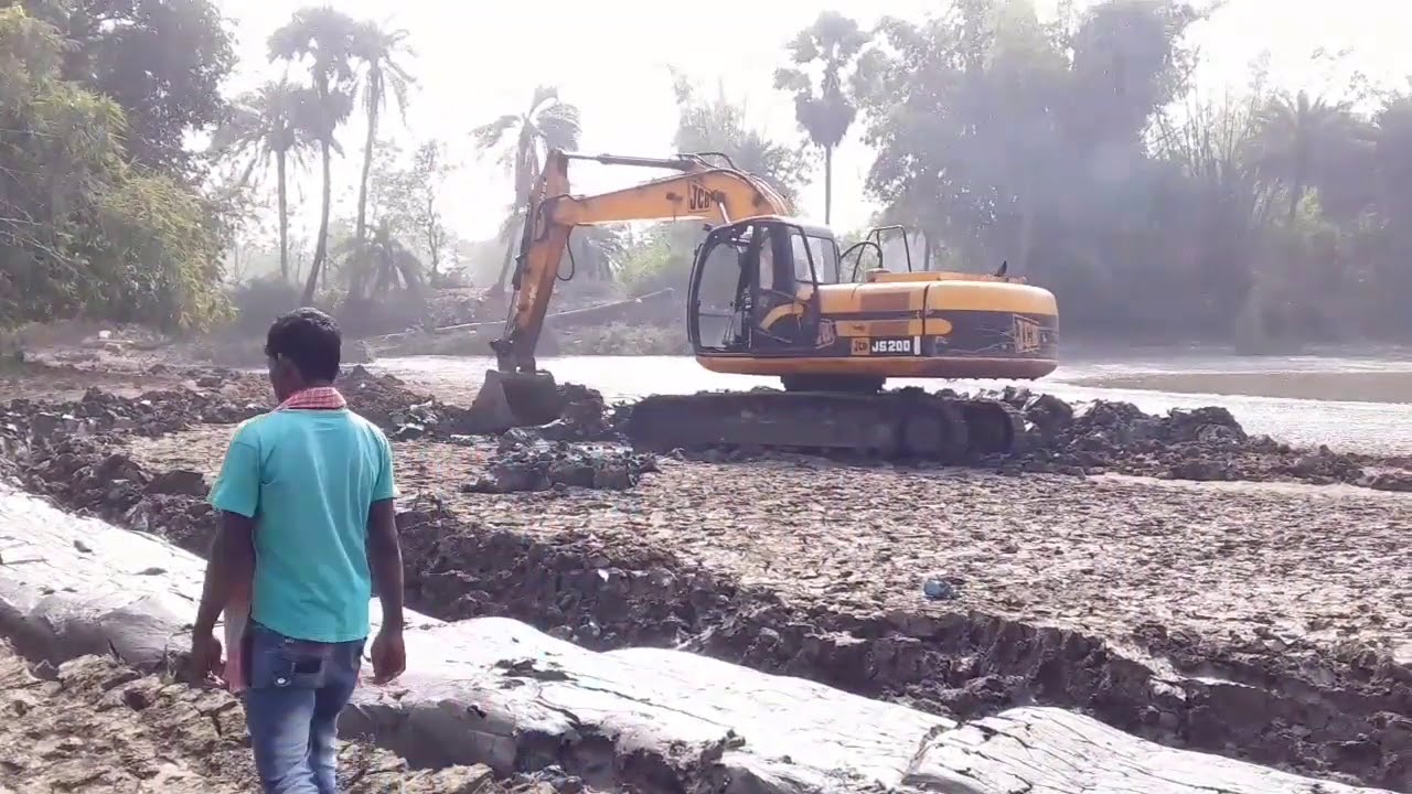 Jcb Pond Making by Chain Jcb