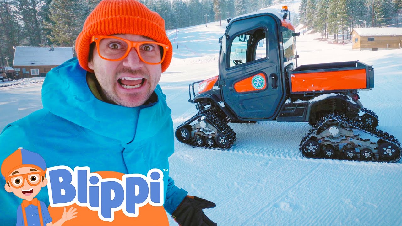 Blippi Visits A Ski Hill | Educational Videos For Kids