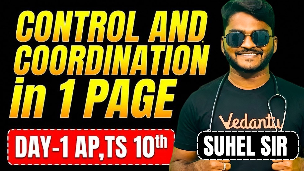 1 Page lo Control and Coordination Complete 😱 AP ,TS SSC