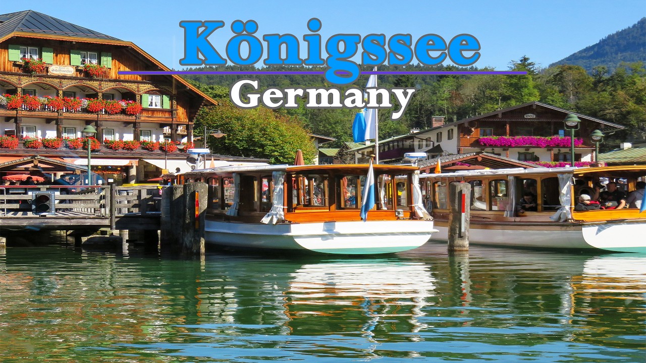 K&ouml;nigssee In Germany 🇩🇪 | Scenic Boat Tour in Crystal-Clear 4K