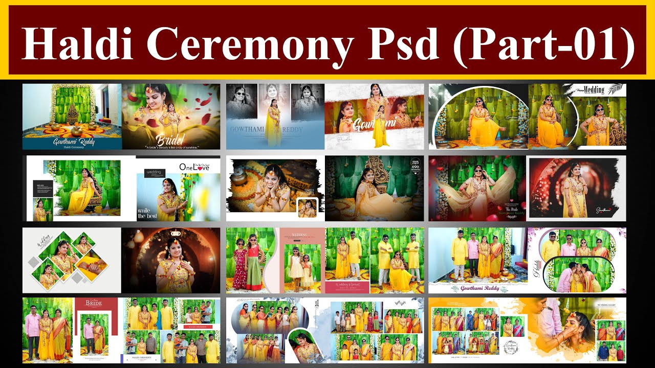 12x36 Haldi Ceremony Psd Free Download || Free Psd Download || Part-01
