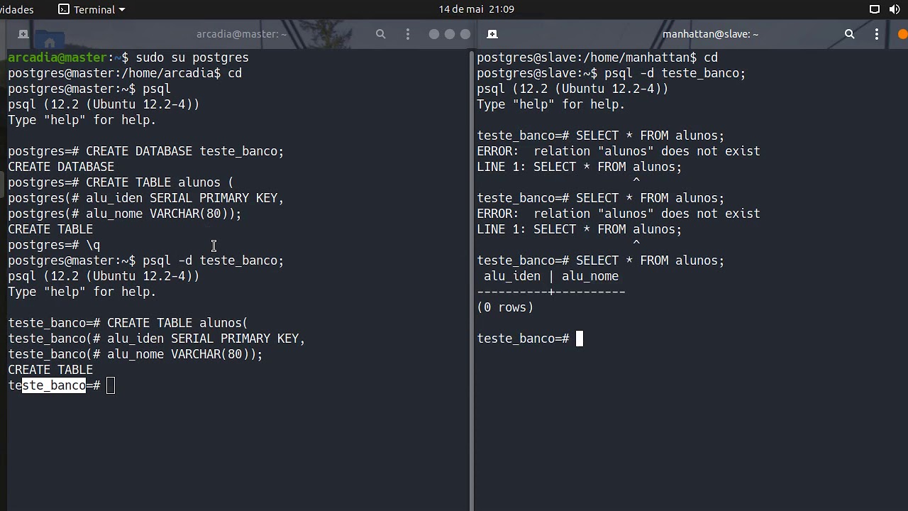Replica&ccedil;&atilde;o Postgresql - Parte 10 (Ver a replica&ccedil;&atilde;o)