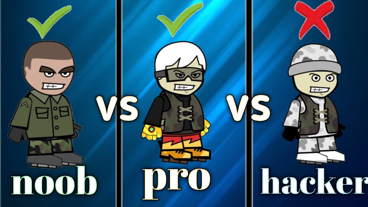 noob vs Pro vs hacker in mini militia / by Indian warrior yt