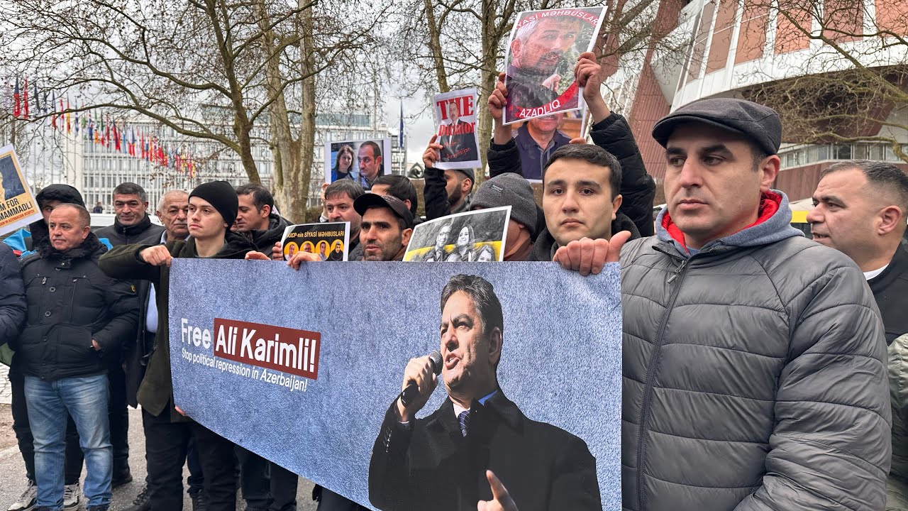 Strasburqda AŞPA qarşısında azərbaycanlı siyasi dustaqlara azadlıq tələbi ilə aksiya keçirilir!