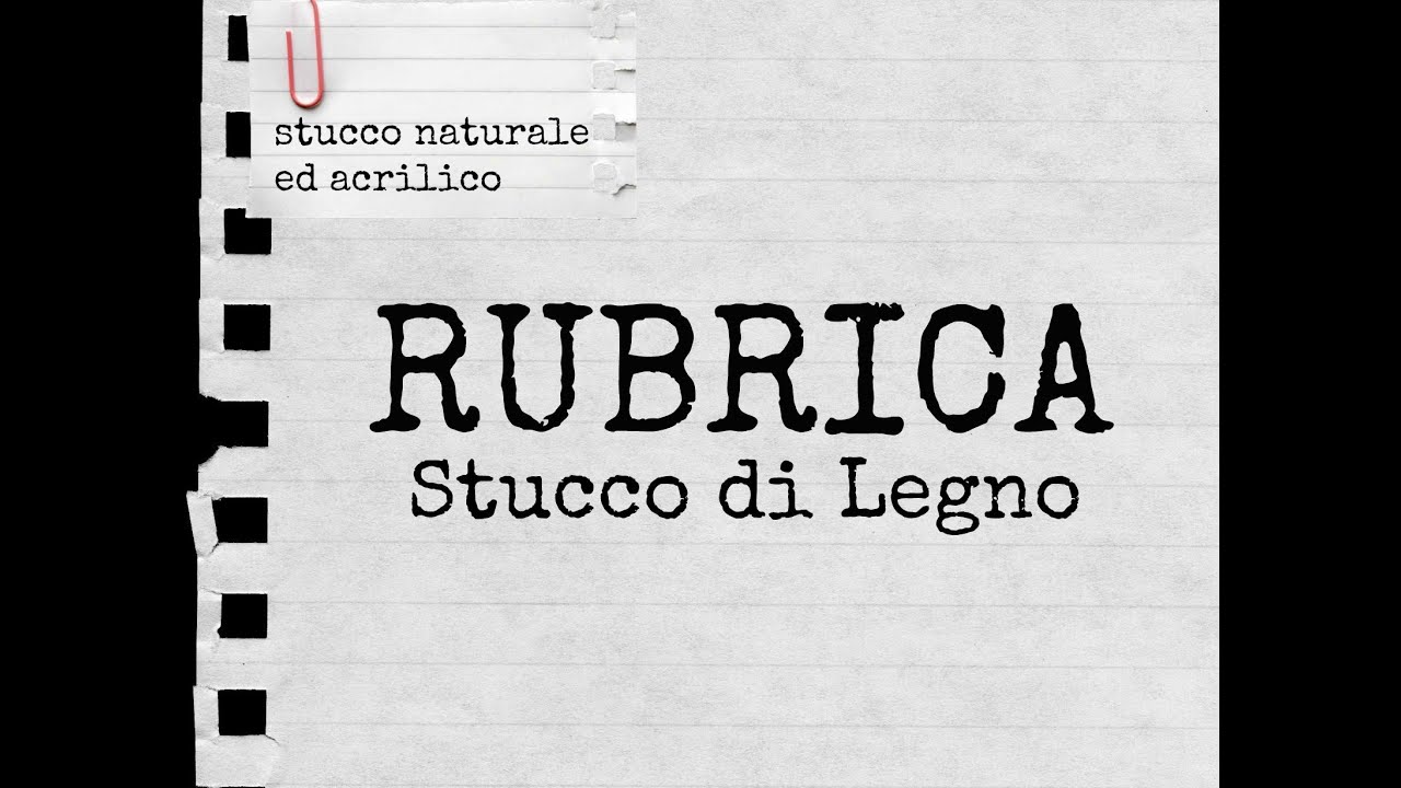 Rubrica:Stucco di legno (Fai da Te) -Arte per Te-