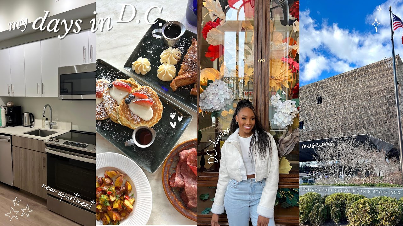 DAYS IN DC: A LAW SCHOOL VLOG | GEORGETOWN + MUSEUMS, BRUNCH AT LA VIE, NEW APARTMENT, SIGHTSEEING!