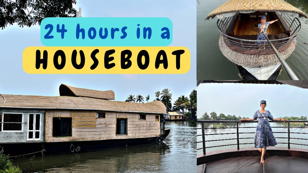 24 hours in a HOUSE BOAT | Alleppey Backwaters | Kerala House Boat