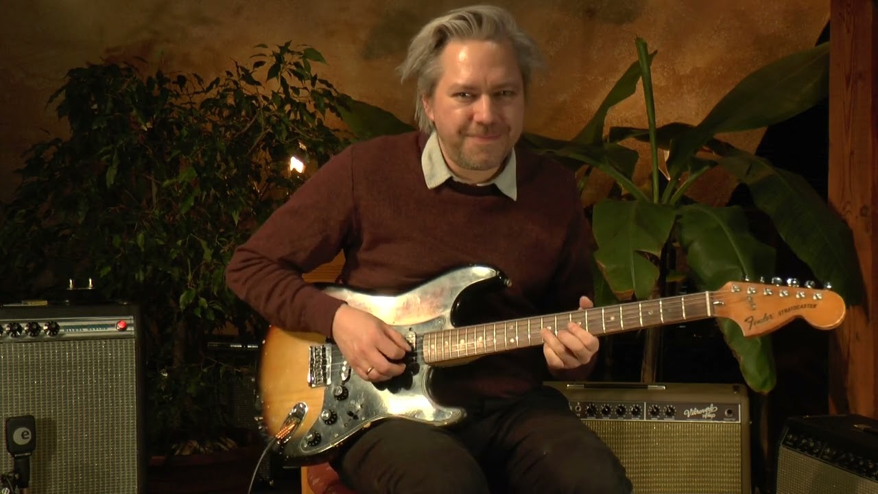 Fender Stratocaster hardtail from 1978 presented by Tobias Hoffmann at Vintage Guitar Oldenburg