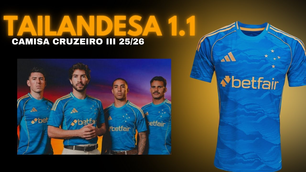 (UNBOXING) CAMISA CRUZEIRO 25/26 (UNIFORME 3) - CAMISAS DE TIME TAILANDESAS 1.1