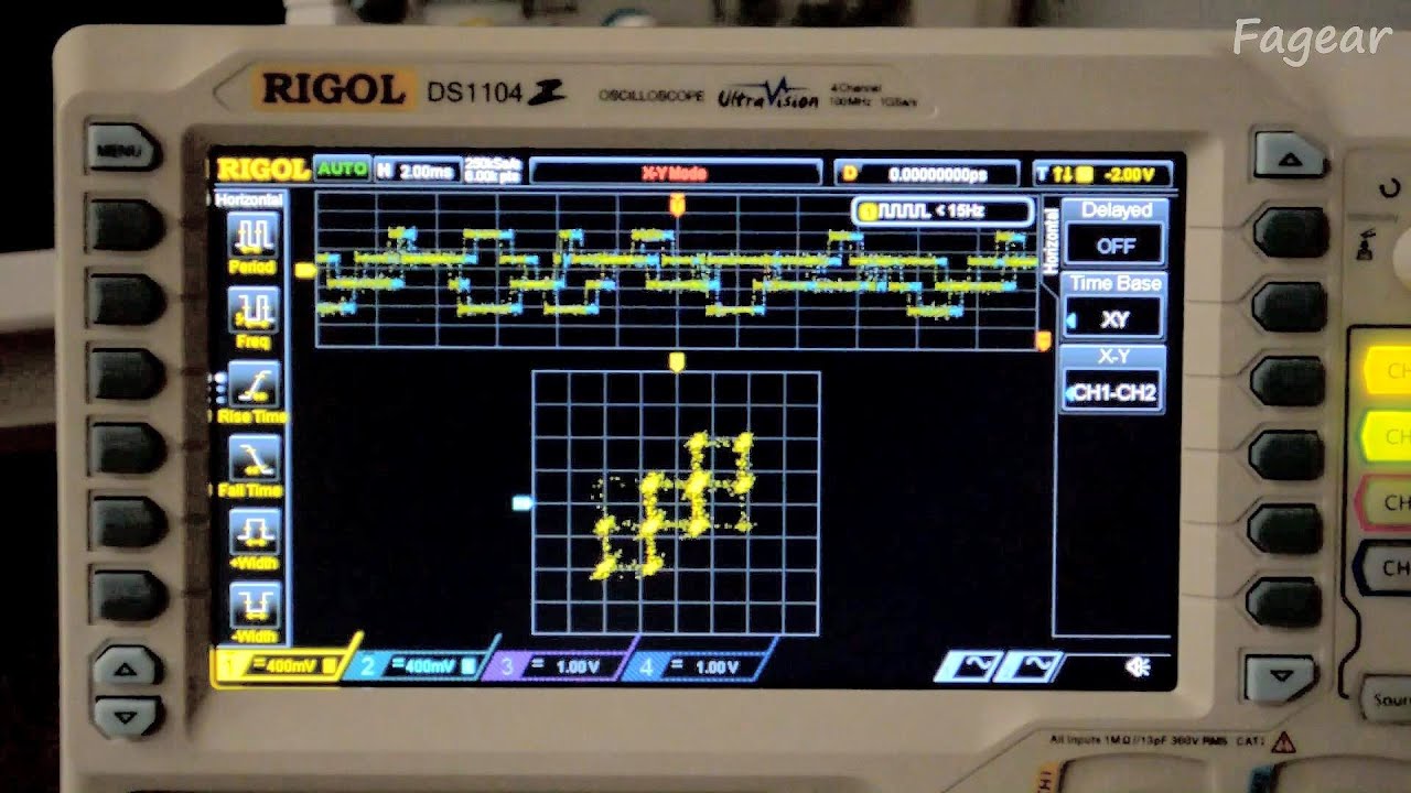 Демо Oscillofun на Rigol DS1104Z-S (DS1000Z)