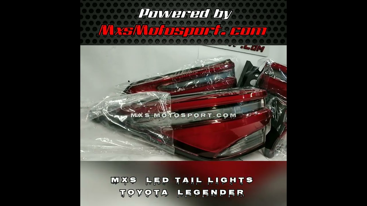 MXS LED Tail Lights Toyota LEGENDER Covert Old Fortuner To New FORTUNER LEGENDER by @mxsmotosportvideo