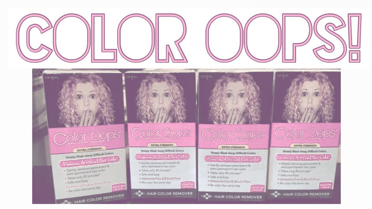 COLOR OOPS! How To Remove Color Without Bleach!