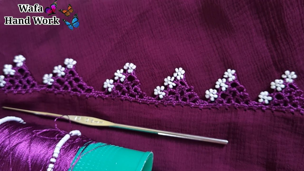 Haw to make simple Dupatta Fansy 👆 Haw to make Qureshi Design | Crochet Dupatta Lace Design New |