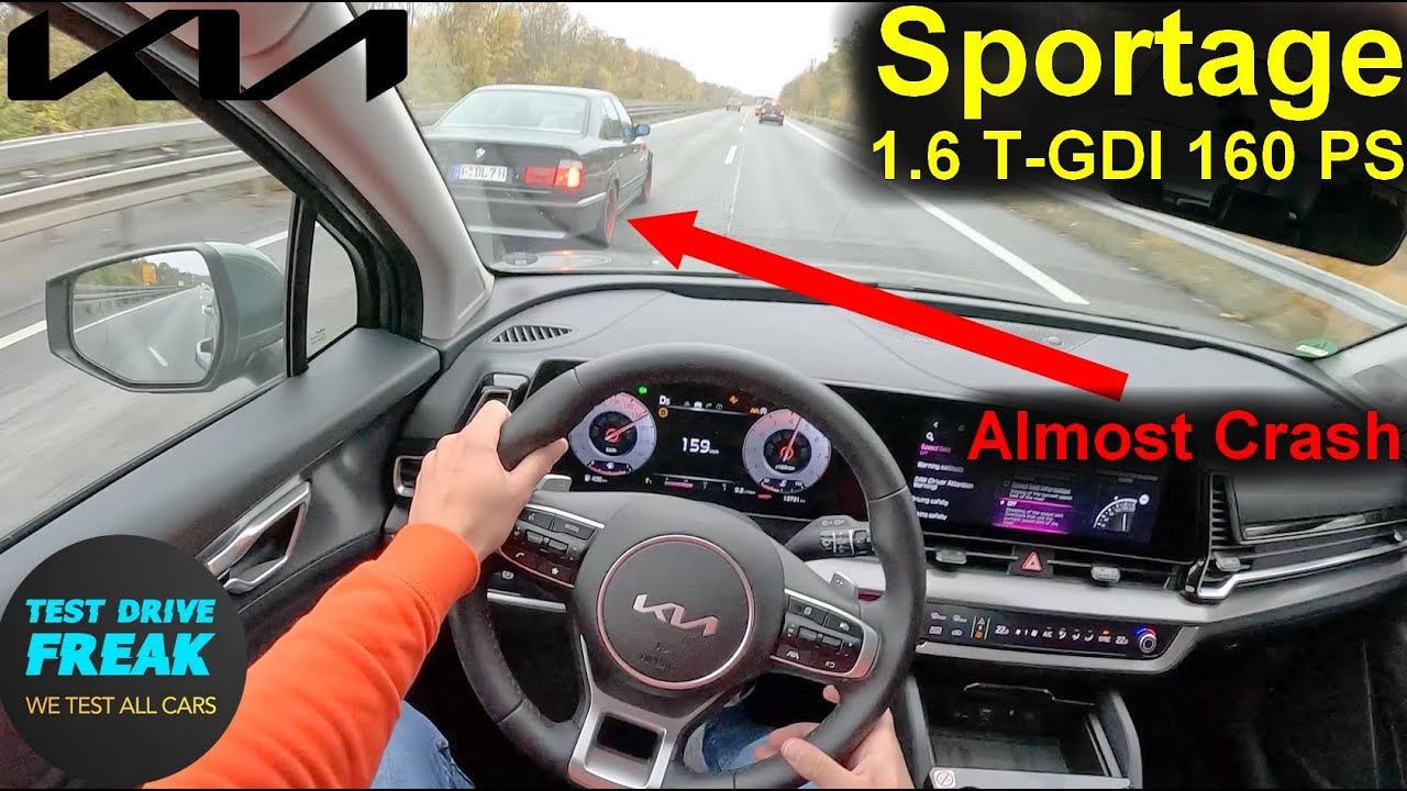 2024 Kia Sportage 1.6 T-GDI 160 PS 2WD | High-Speed POV Autobahn Drive 😱 Almost Accident!