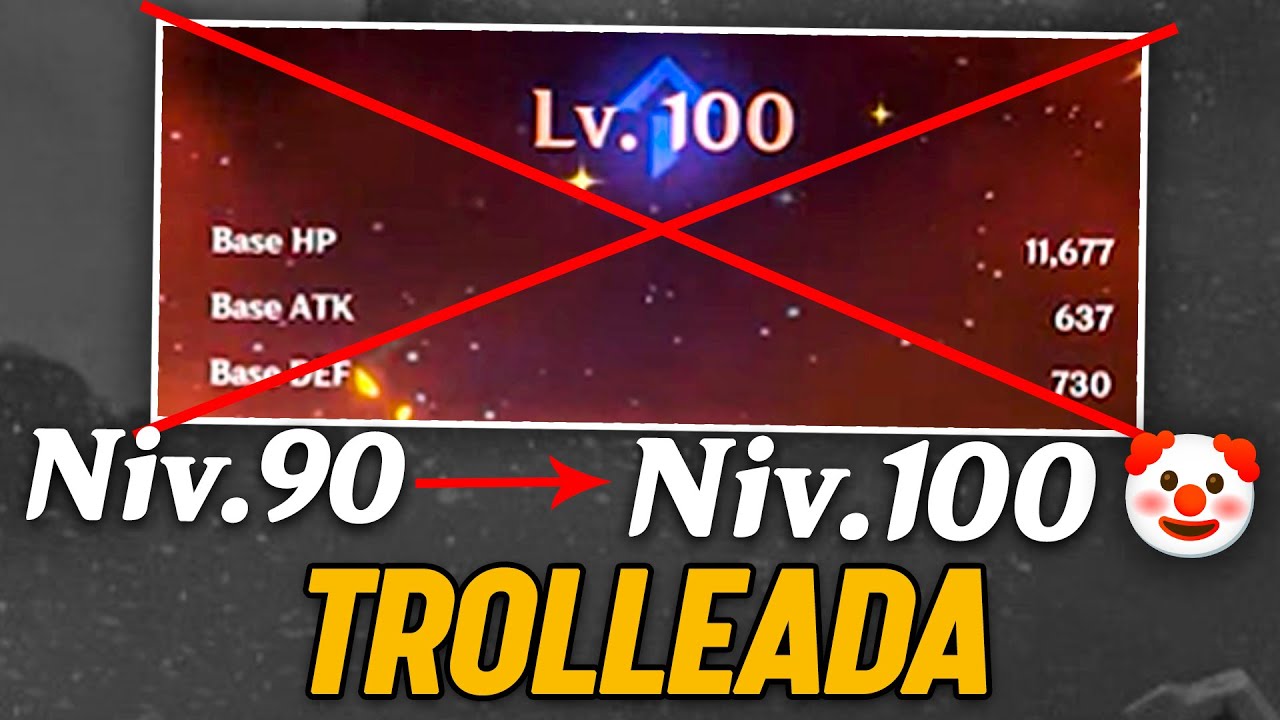 ❌ EL NIVEL 100 es un GRAVE ERROR y encima P2W en Genshin Impact