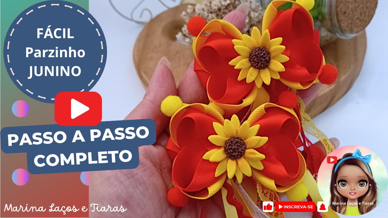Como Fazer PARZINHO DE LAÇO Junino  #comofazerlacos #pap #diy #laco #laço #papdelacos #lacoboutique