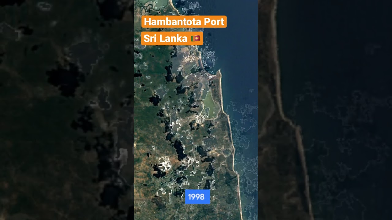 Hambantota Port Sri Lanka 🇱🇰 time lapse 1984-2020 