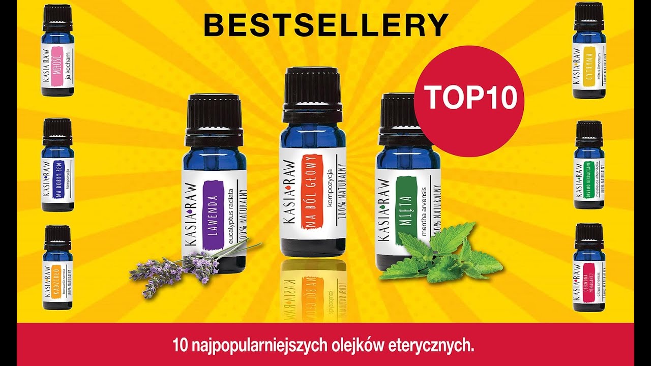 TOP10  najpopularniejsze olejki eteryczne